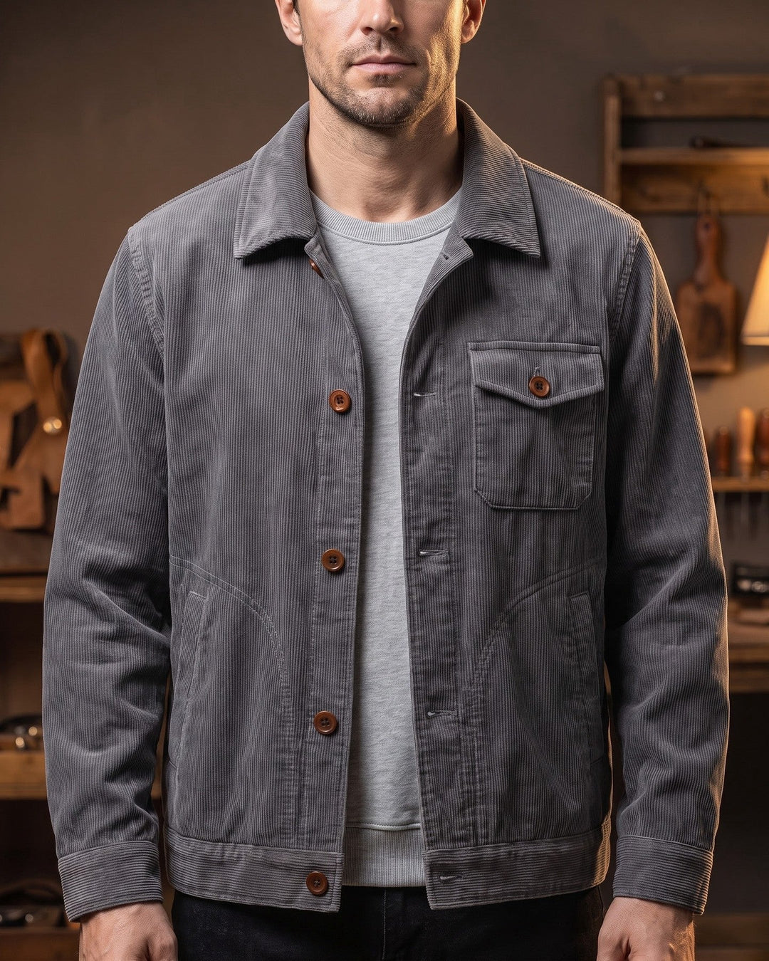 Carlo Corduroy Overshirt Jacket