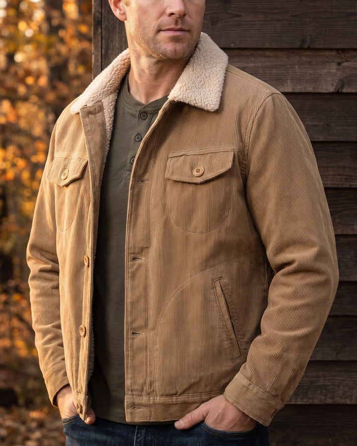 Julian Corduroy Sherpa-Lined Jacket