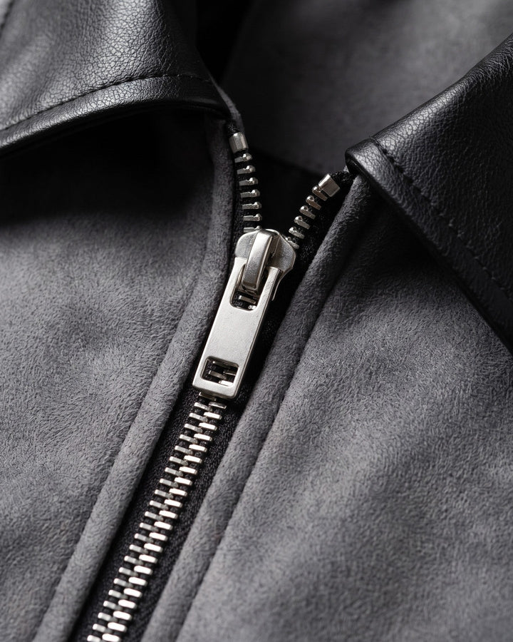 Moreno Suede-Look Bomber Jacket