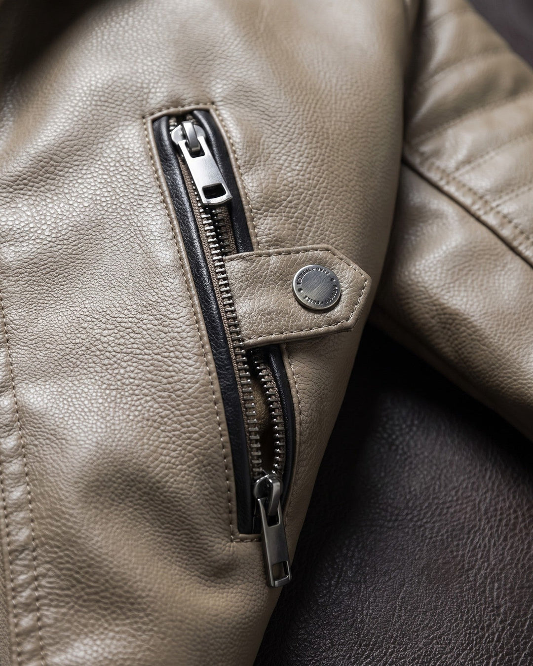 Eugenio Leather Hooded Jacket