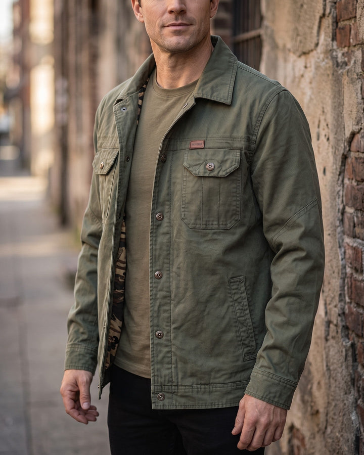 Tiberio Cotton Trucker Jacket
