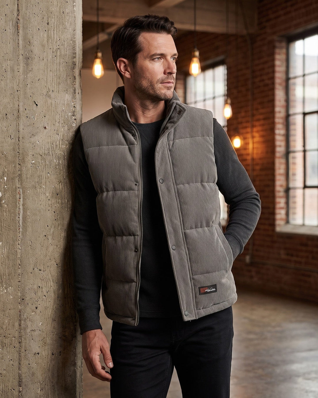 Franco Corduroy Puffer Vest