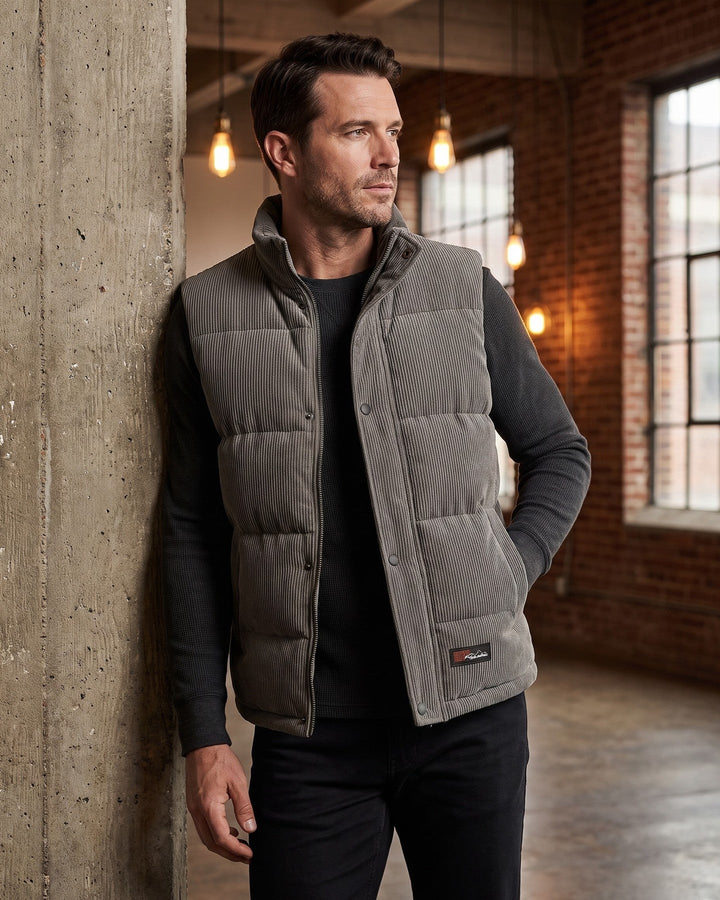 Franco Corduroy Puffer Vest