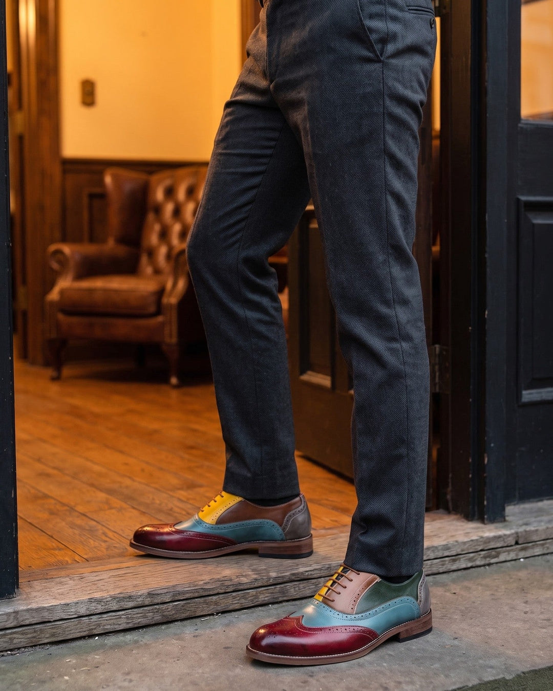 Simone Leather Wingtip Brogue Oxford