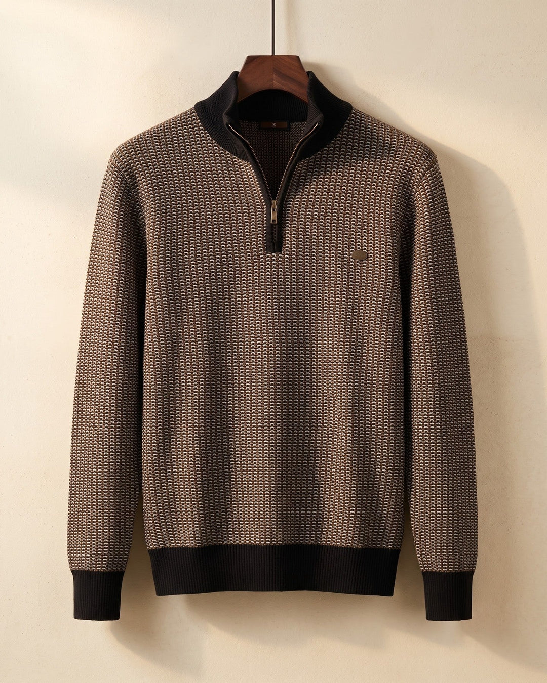 Lucio Cotton Quarter-Zip Sweater