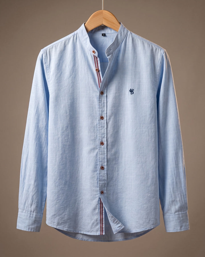 Ramiro Cotton Mandarin Collar Shirt