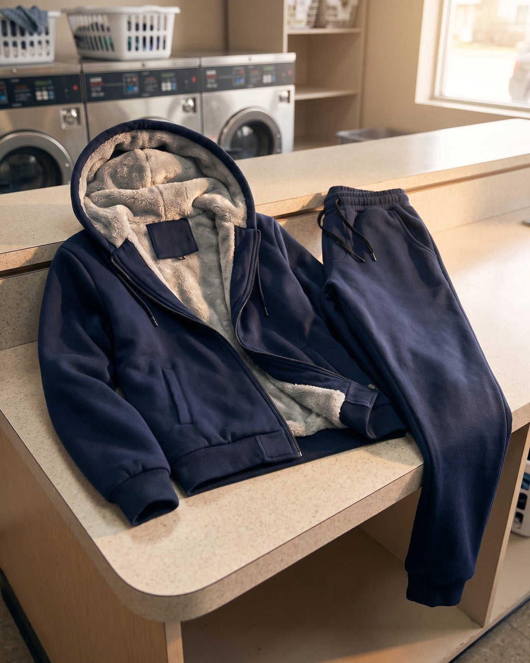 Alonso Sherpa-Lined Tracksuit Set