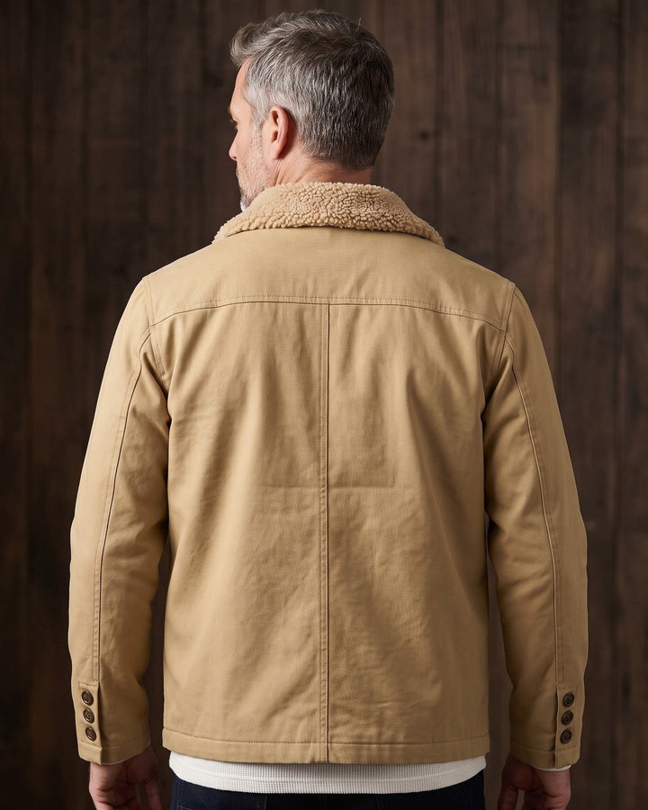 Renzo Cotton Sherpa-Collar Jacket