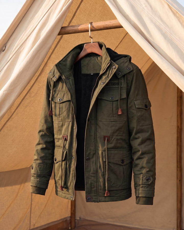Paolo Cotton Fleece-Lined Jacket