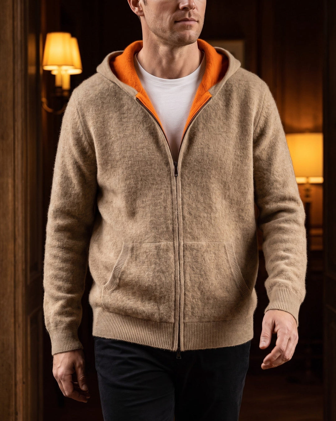 Donato Cashmere Zip Hoodie