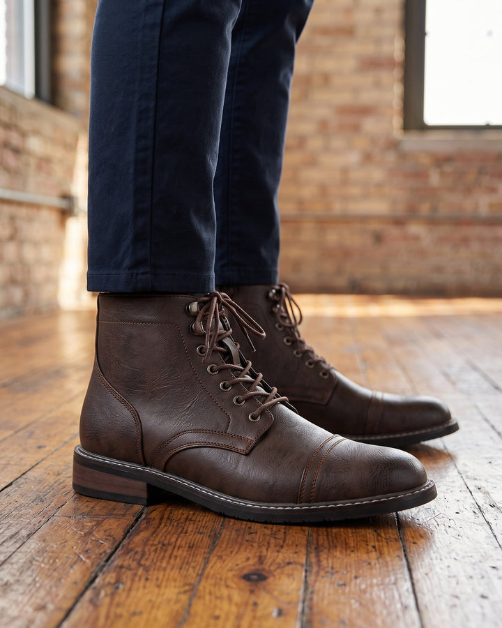 Osvaldo Lace-Up Cap-Toe Boot