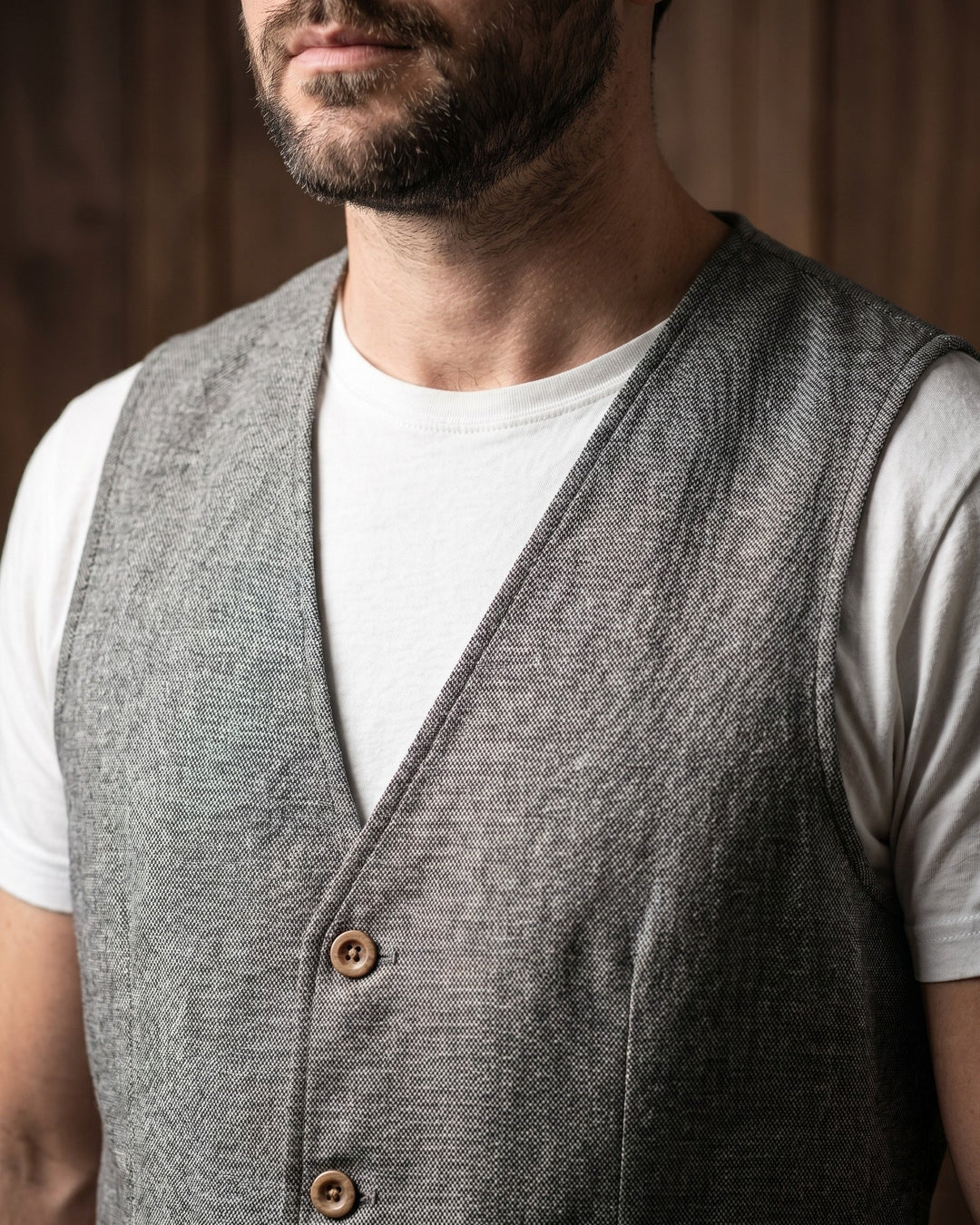 Tomas Linen Blend Vest