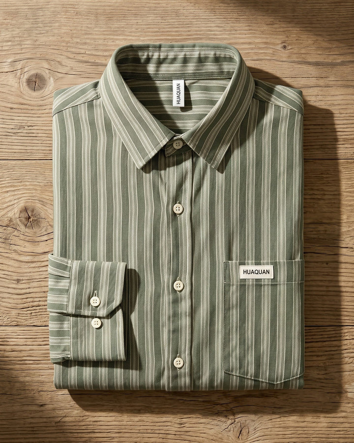 Andrea Cotton Striped Shirt