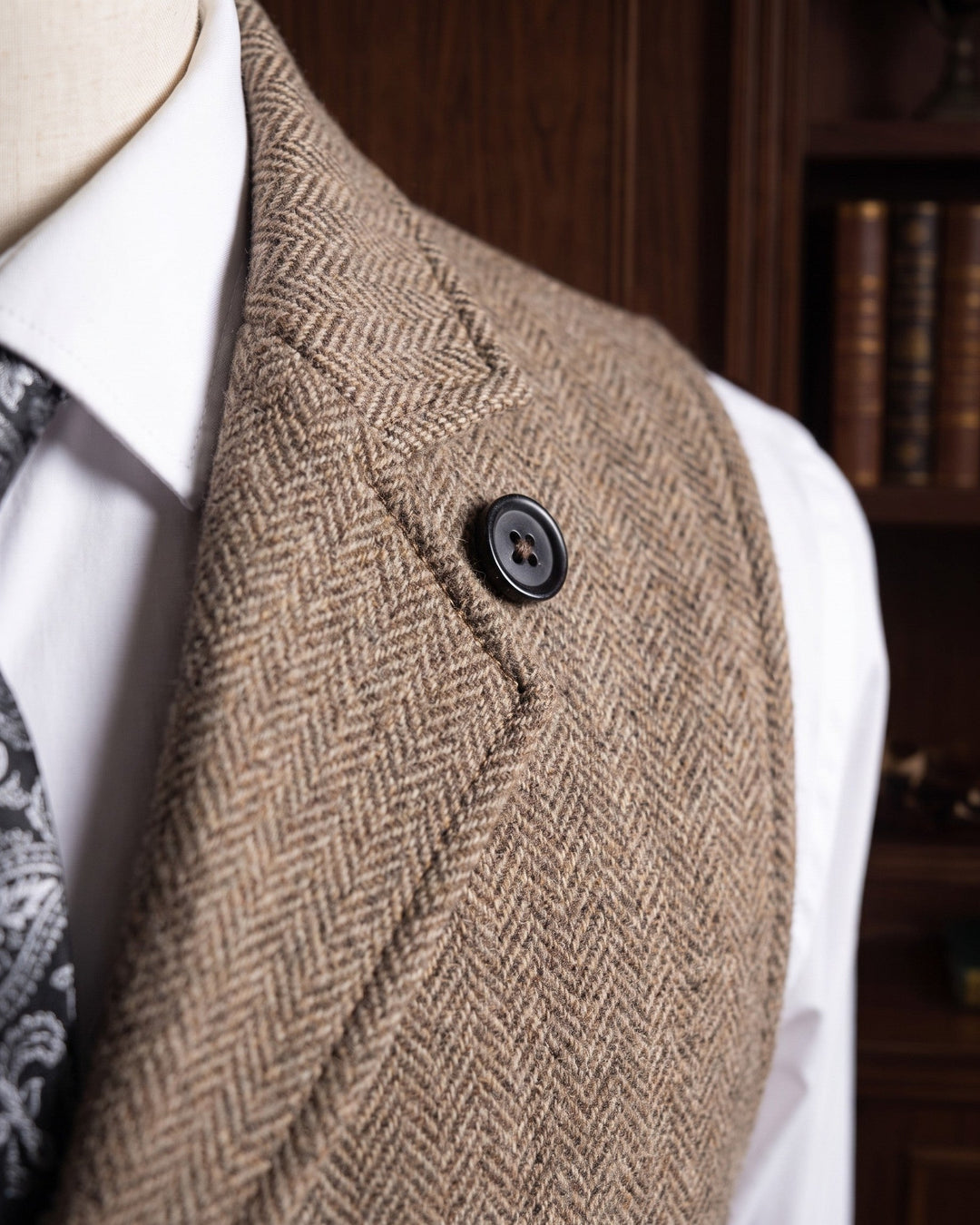 Vittorio Herringbone Waistcoat