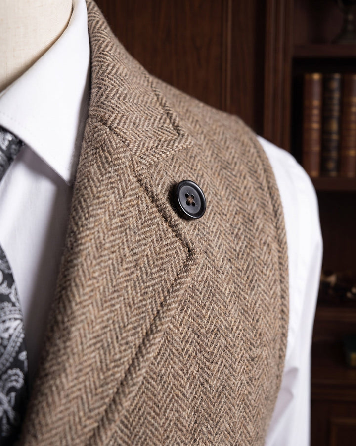 Vittorio Herringbone Waistcoat