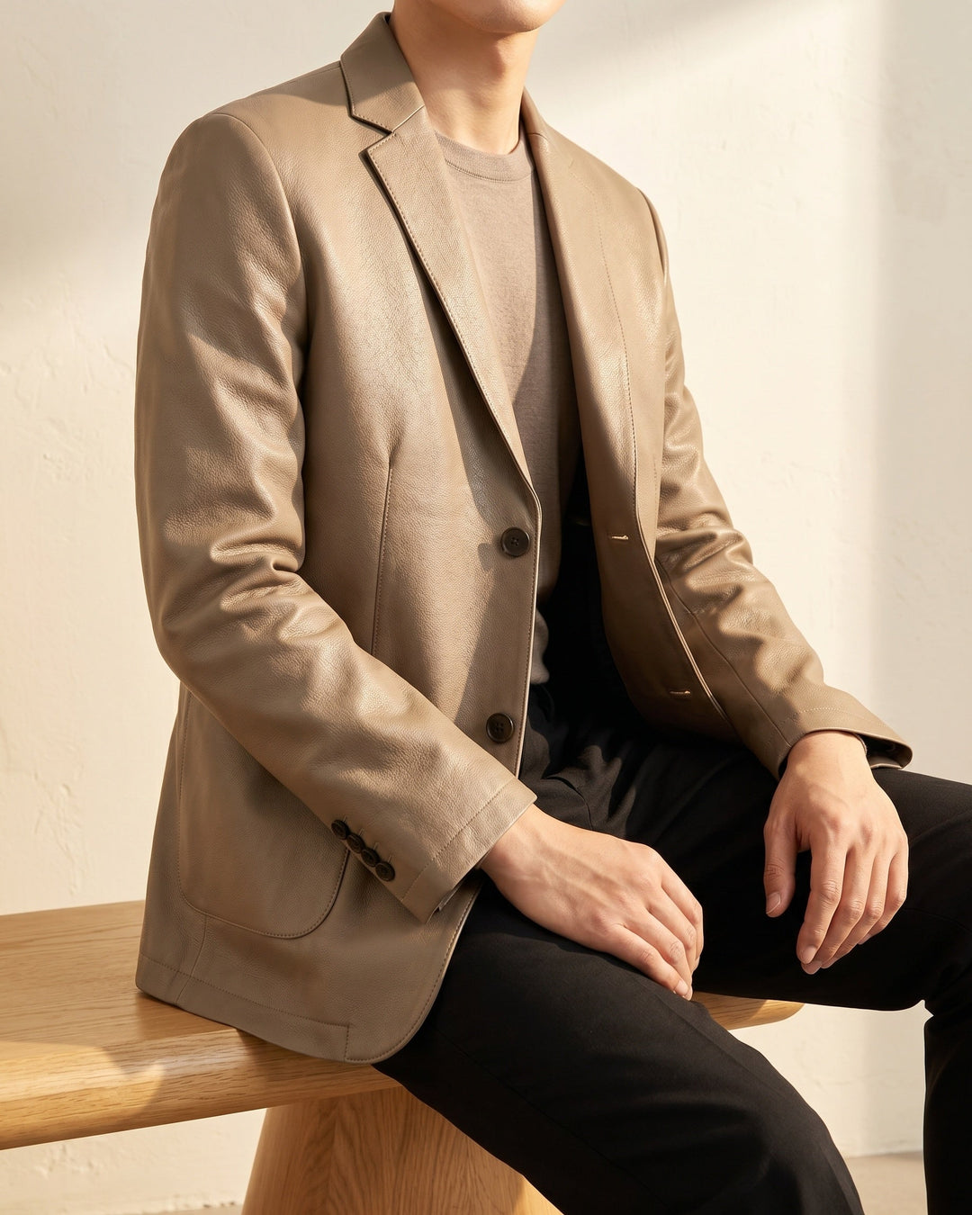Bruno Leather Blazer