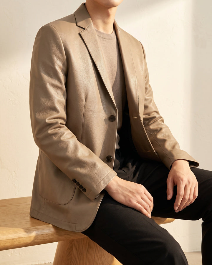 Bruno Leather Blazer