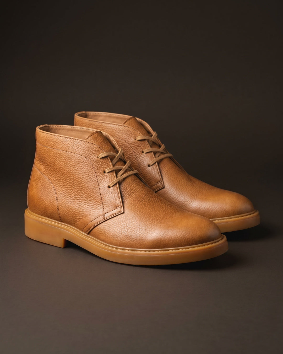 Camillo Pebbled Leather Chukka Boot