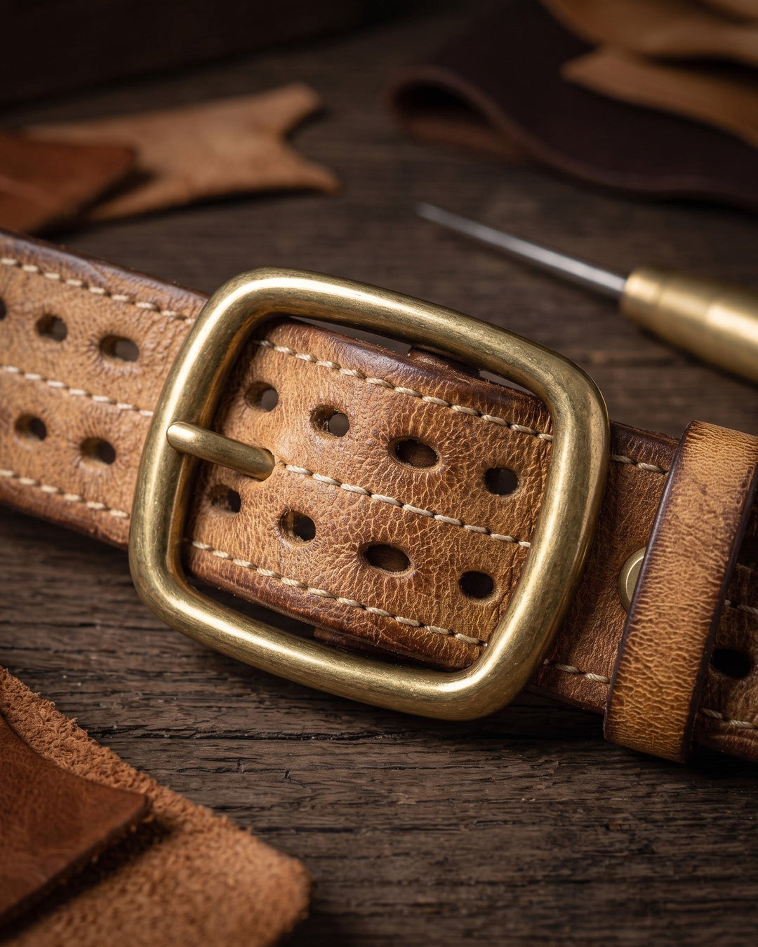 Rinaldo Full-Grain Leather Belt