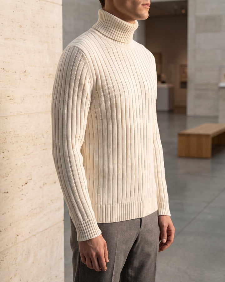 Pio Ribbed Turtleneck Sweater