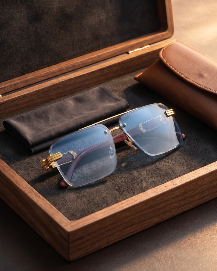 Tadeo Rimless Sunglasses