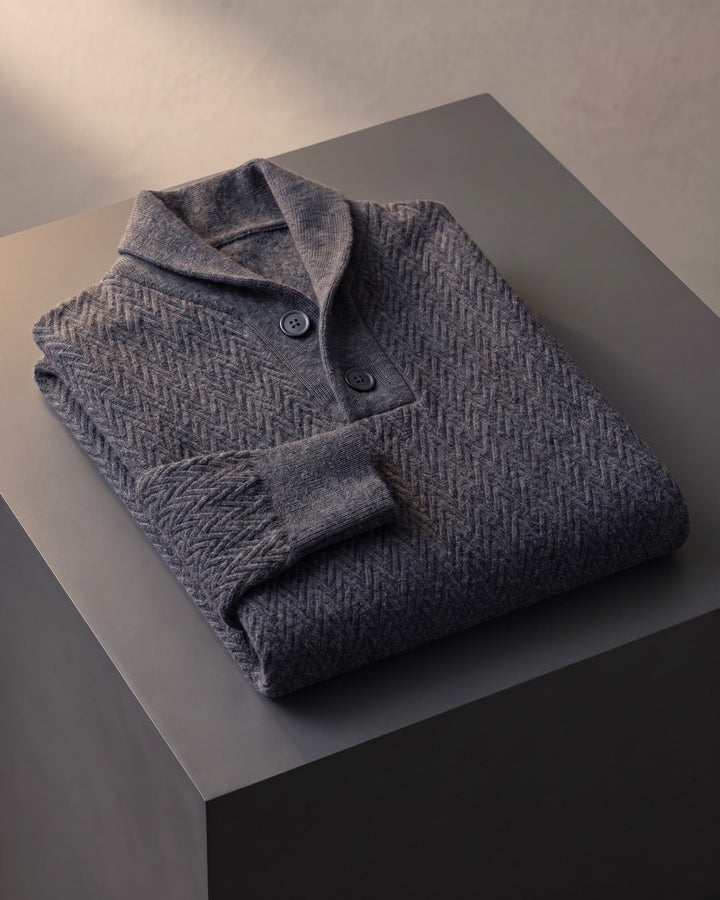 Octavio Cashmere Shawl-Collar Sweater