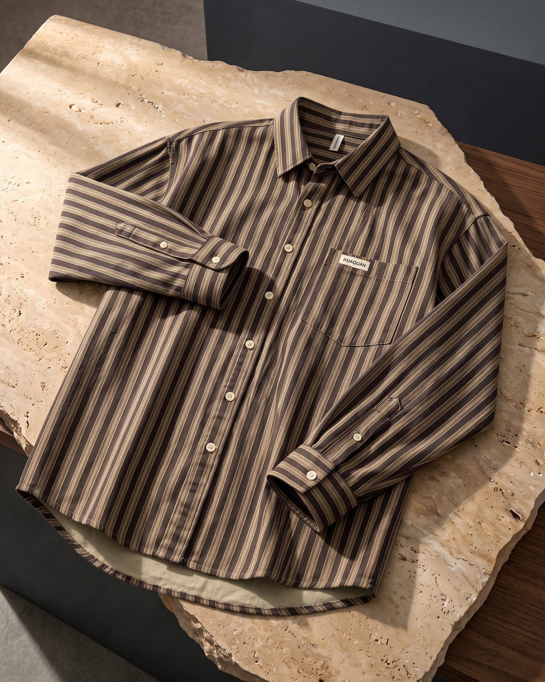 Andrea Cotton Striped Shirt