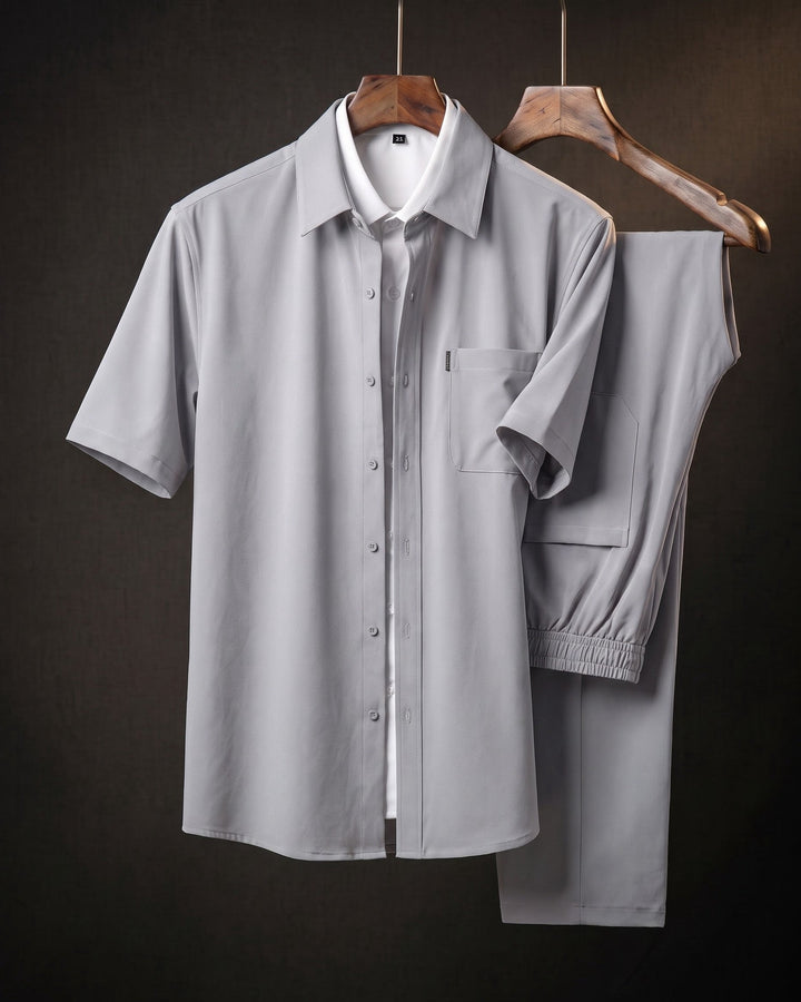 Domenico Short-Sleeve Shirt and Trouser Set