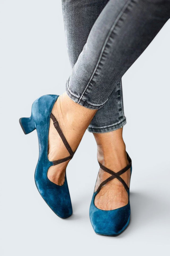 Karen – Cross Strap Heels