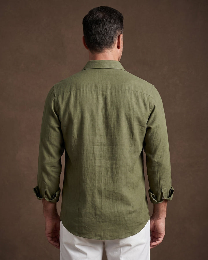 Enzo Linen Guayabera Shirt