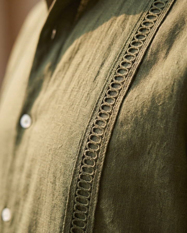 Enzo Linen Guayabera Shirt