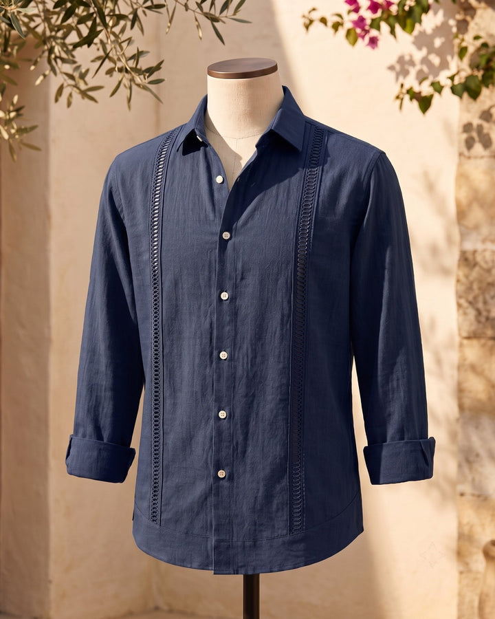 Enzo Linen Guayabera Shirt