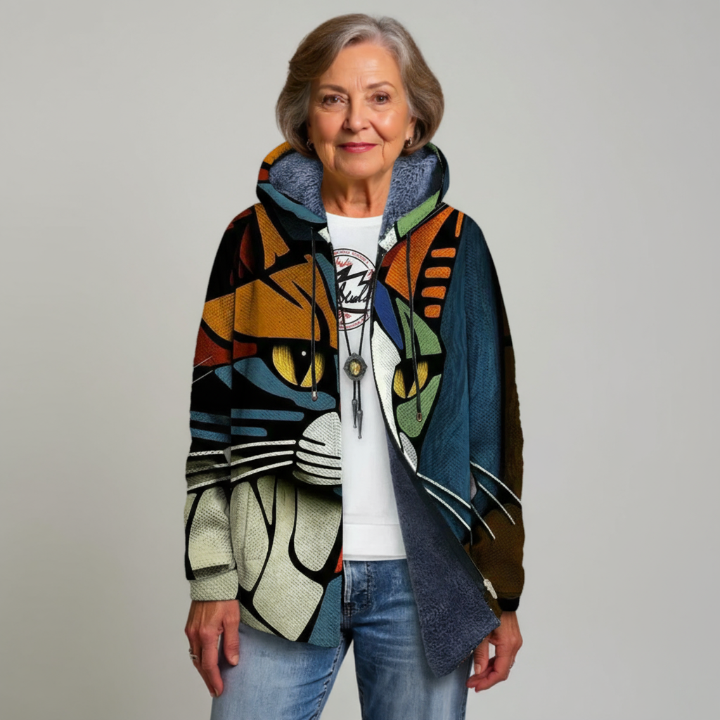 DELILAH | LUXURIOUS CARDIGAN WITH ARTISTIC INSPIRATION