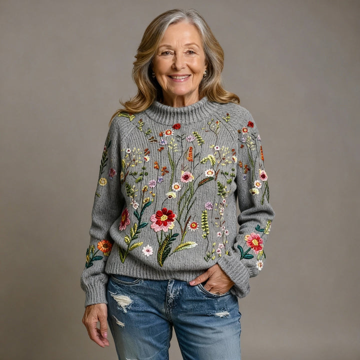 FREYA | CLASSIC VINTAGE FLORAL KNIT JUMPER