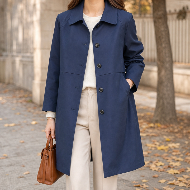 Margot | Elegant Mid-Length Trench Coat