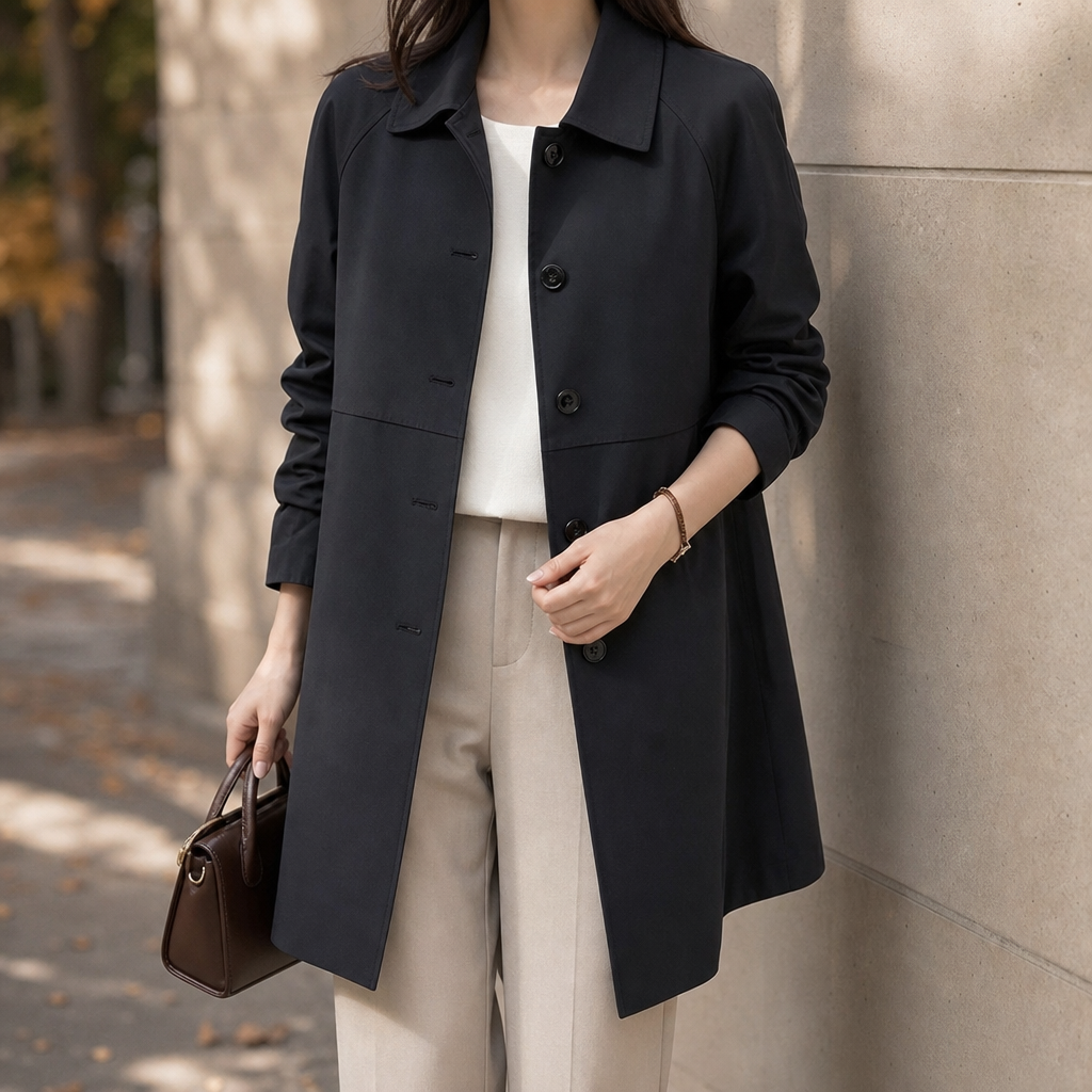 Margot | Elegant Mid-Length Trench Coat