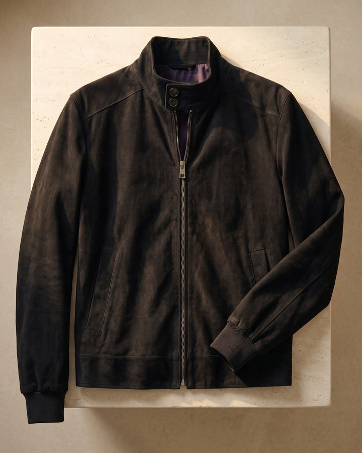 Carlo Suede Bomber Jacket