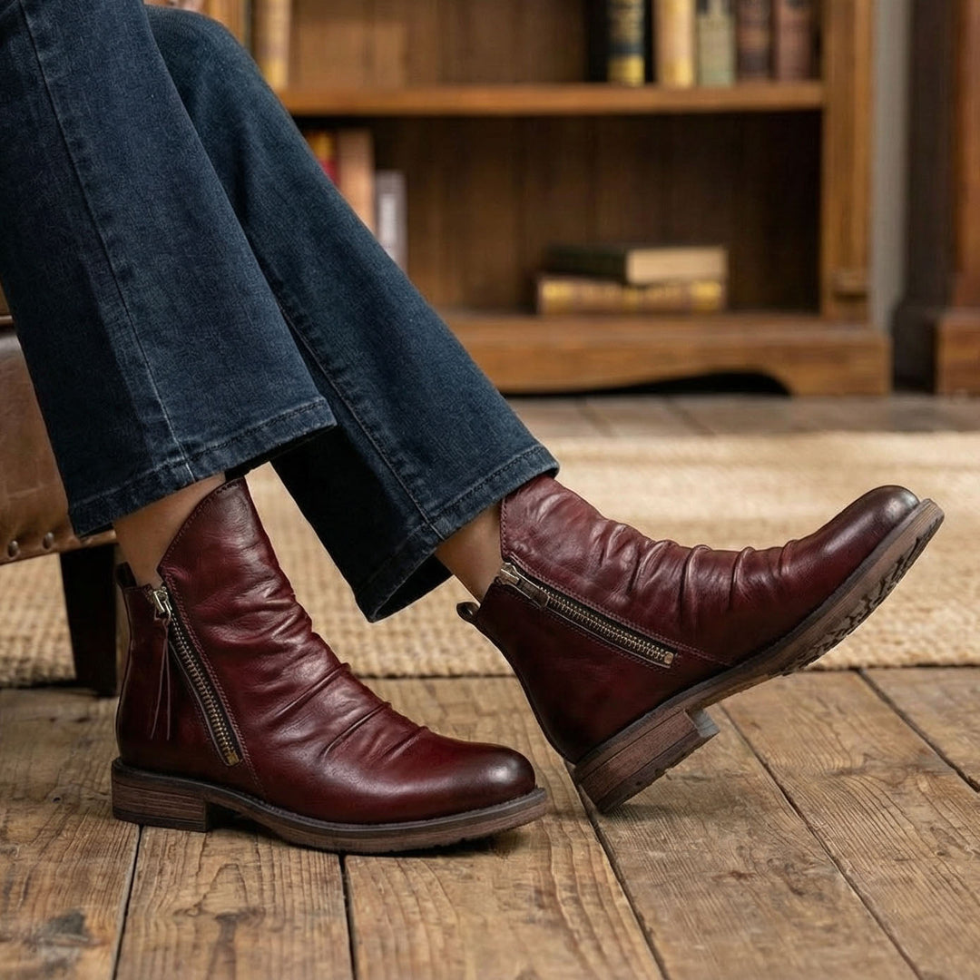 Nico Leather Zip Boot