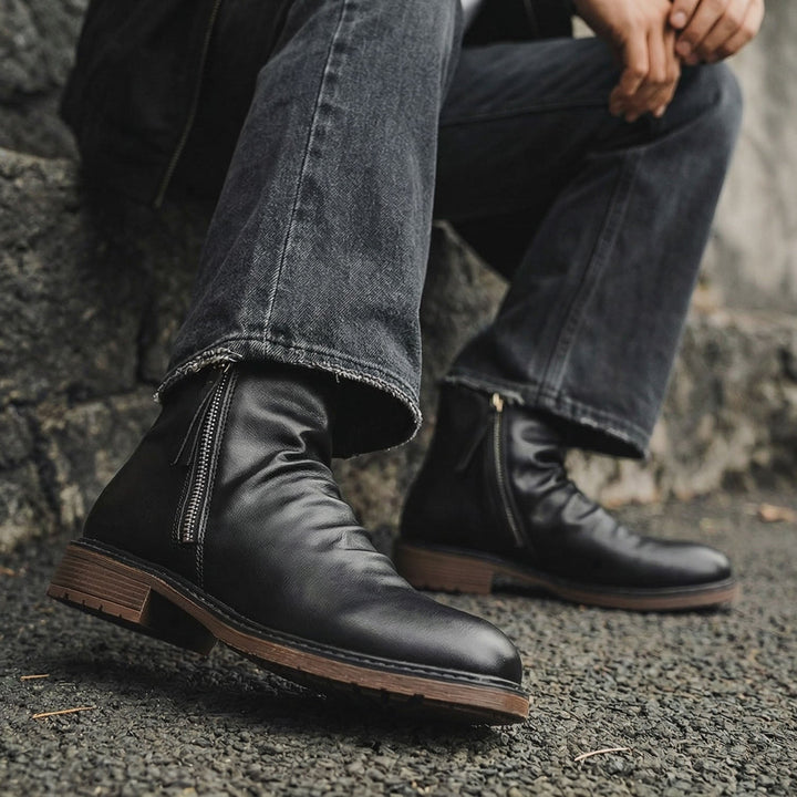 Nico Leather Zip Boot