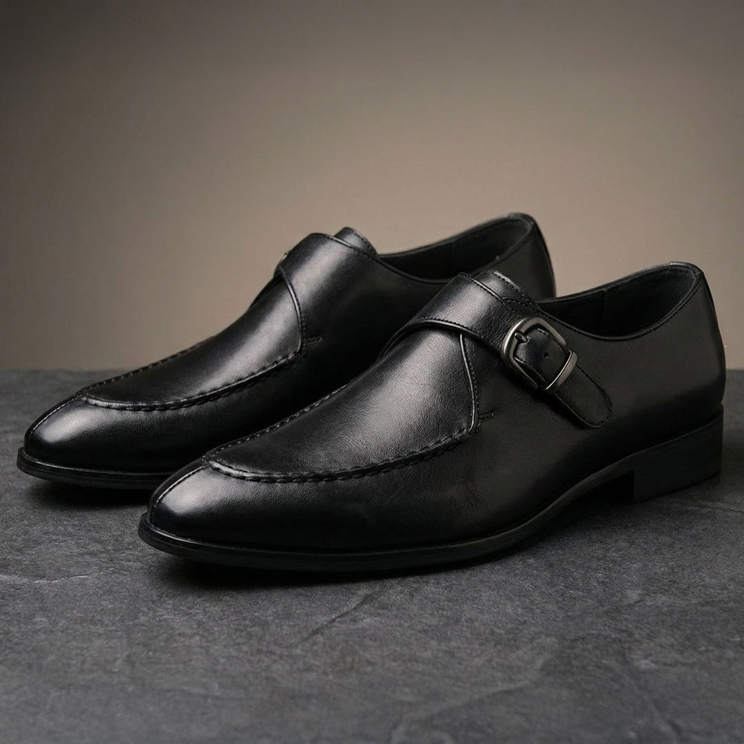 Marcello Leather Monk Strap Shoe