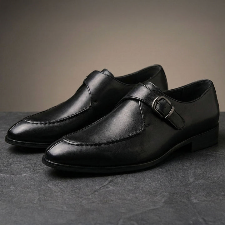 Marcello Leather Monk Strap Shoe