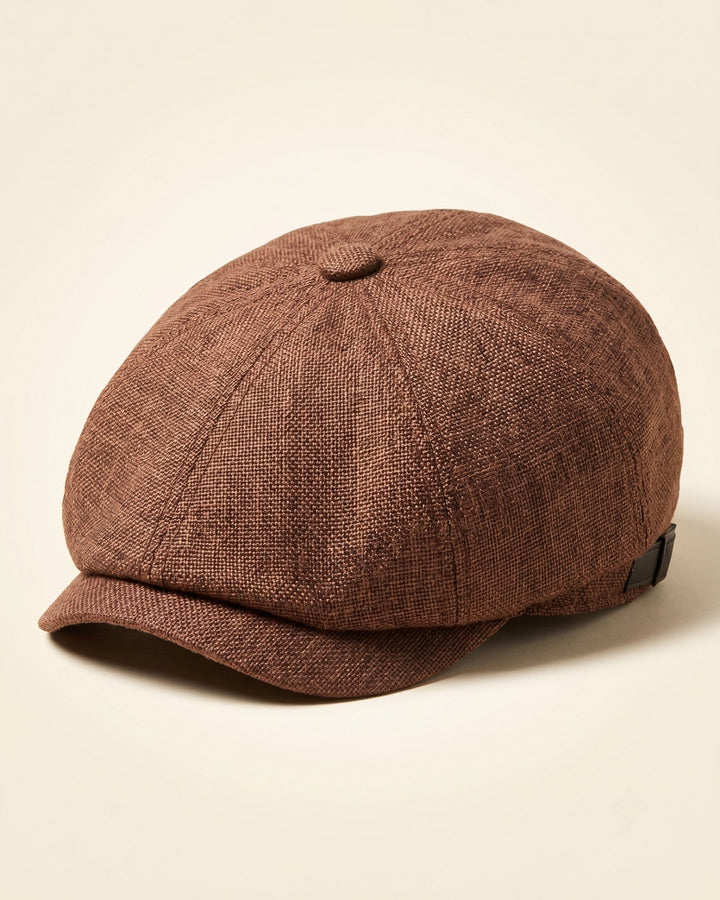 Virgilio Textured Woven Newsboy Cap
