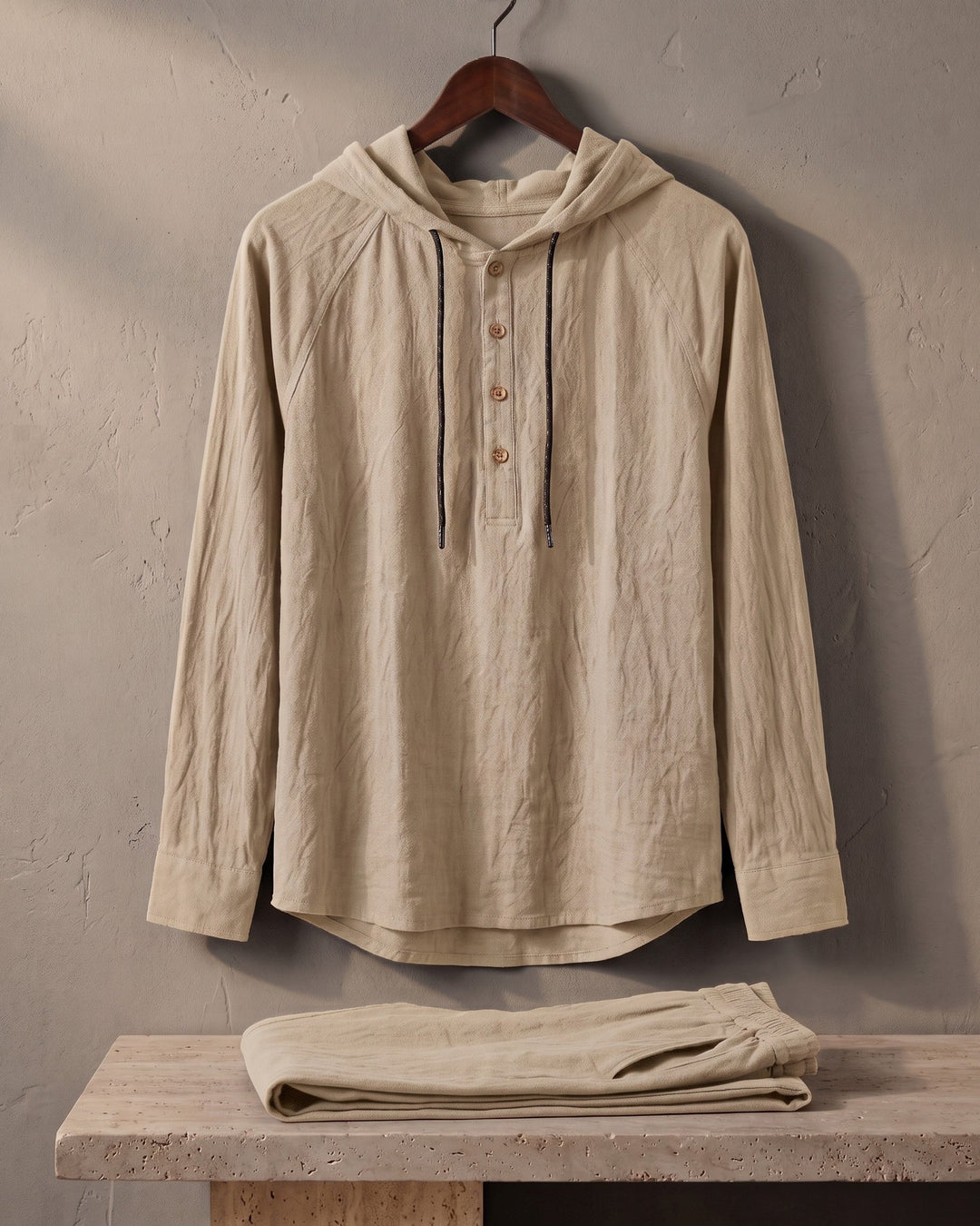 Vittorio Linen Hoodie Set