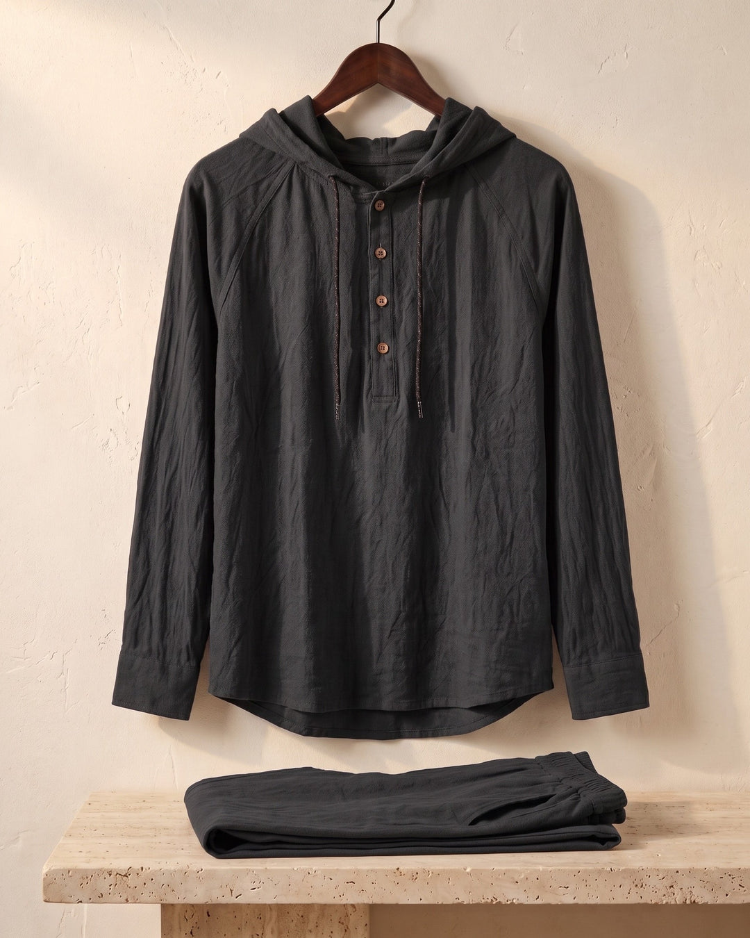 Vittorio Linen Hoodie Set