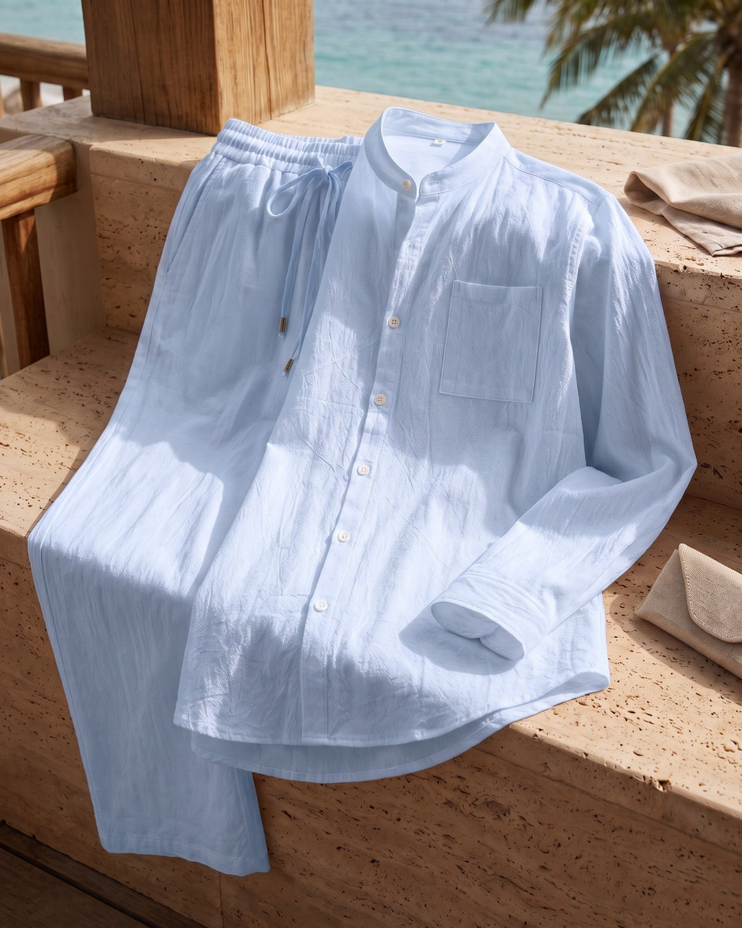 Zeno Linen Shirt and Trouser Set